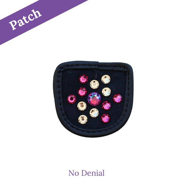 No Denial  Reithandschuh Patches