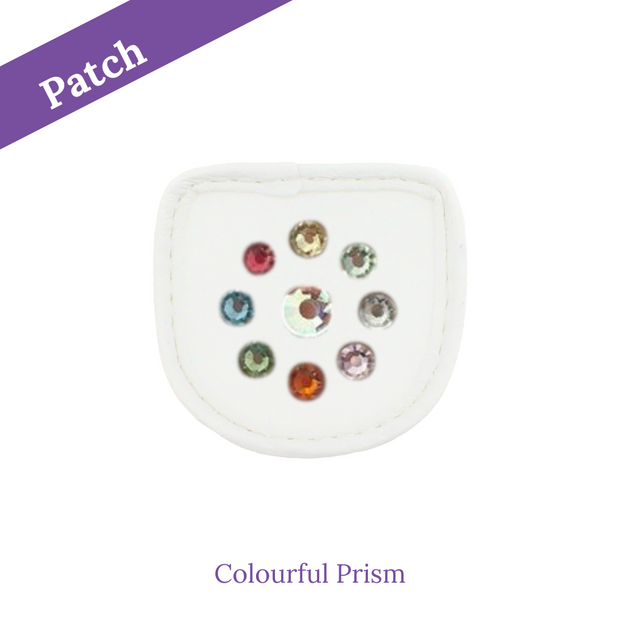 Colourful Prism Reithandschuh Patches