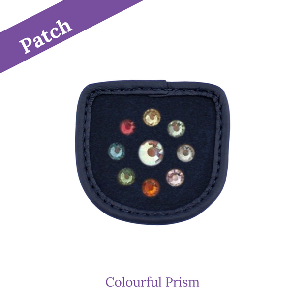 Colourful Prism Reithandschuh Patches