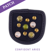 Confident Aries Reithandschuh Patch blau