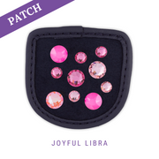 Joyful Libra Reithandschuh Patch blau