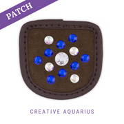 Creative Aquarius Reithandschuh Patch braun