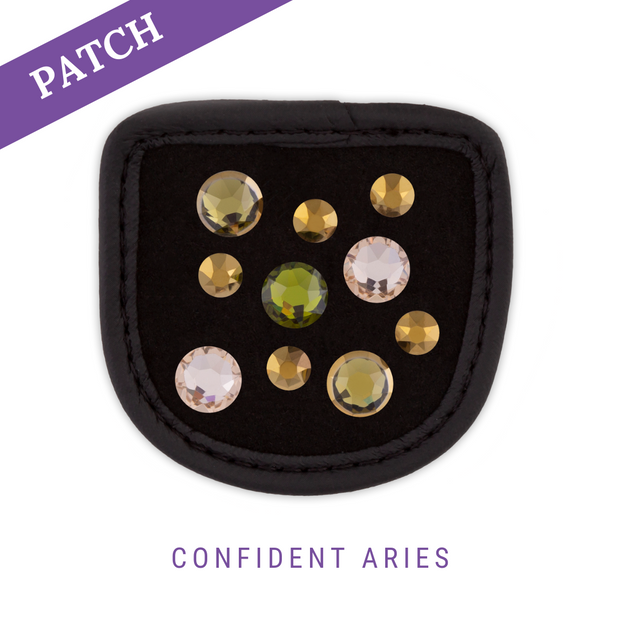 Confident Aries Reithandschuh Patch schwarz