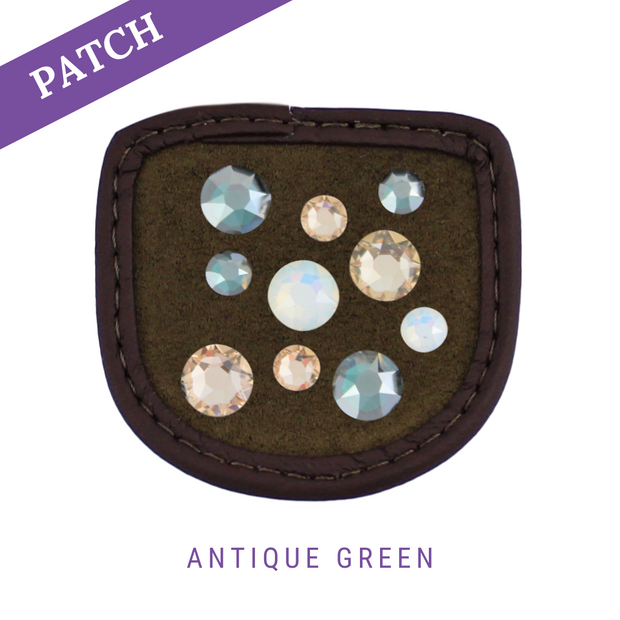 Antique Green Reithandschuh Patches