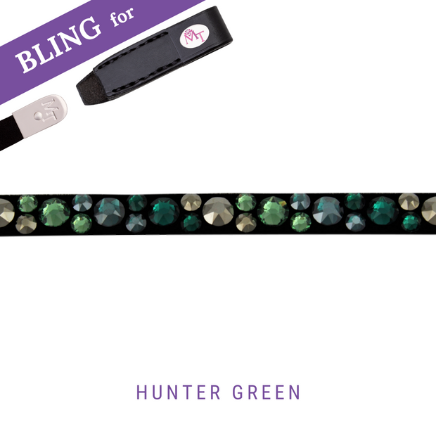 Hunter Green Stirnband Bling Classic