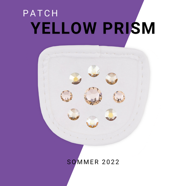 Yellow Prism Reithandschuh Patches