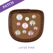 Lotus Pink Reithandschuh Patches