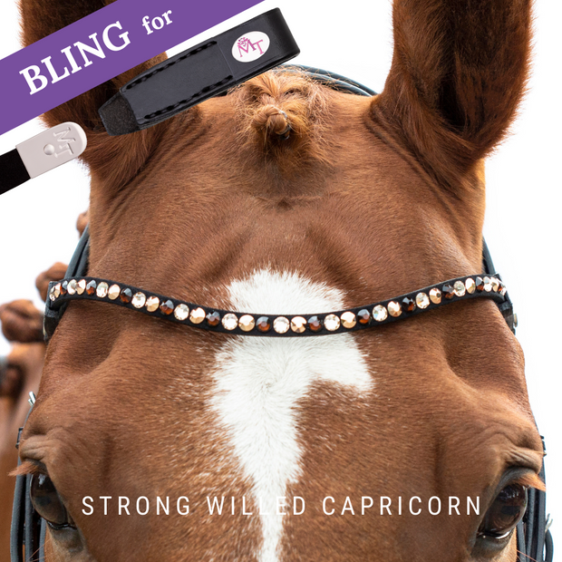 Strong Willed Capricorn Stirnband Bling Swing