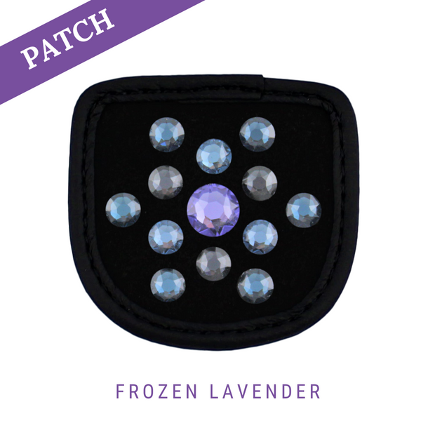 Frozen Lavender by Keira Khodara Reithandschuh Patch schwarz