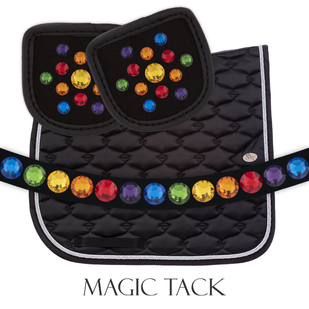 Dope Colors Reithandschuh Patch schwarz