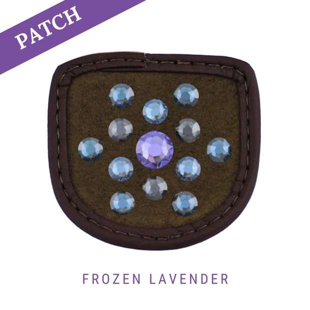 Frozen Lavender by Keira Khodara Reithandschuh Patch braun