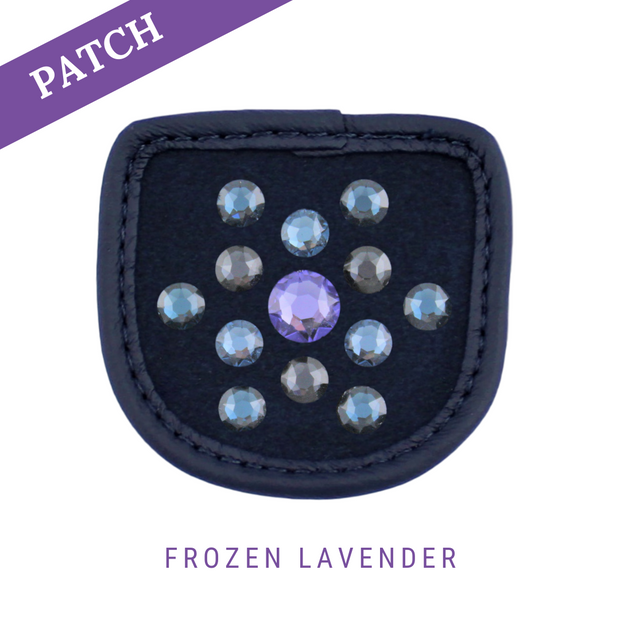 Frozen Lavender by Keira Khodara Reithandschuh Patch blau