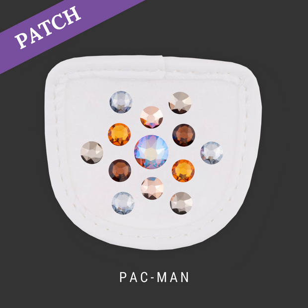Pac-Man by Anna Den Reithandschuh Patch weiß