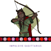 Impulsive Sagittarius Stirnband Bling Classic