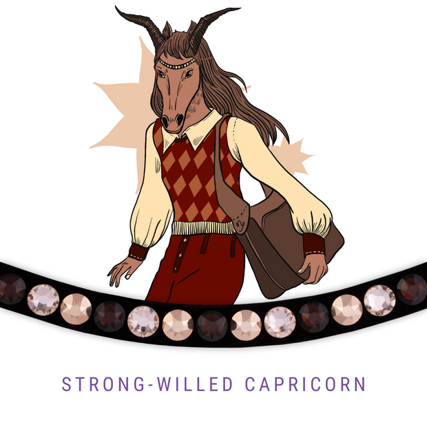 Strong Willed Capricorn Stirnband Bling Swing