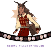 Strong Willed Capricorn Inlay Swing