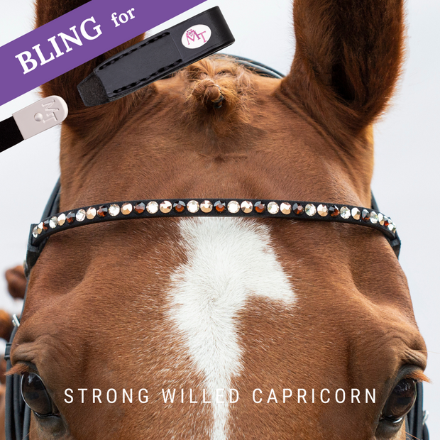 Strong Willed Capricorn Stirnband Bling Classic
