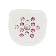 Rose Power Reithandschuh Patch weiß