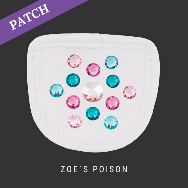 Zoe´s Poison by Basti Reithandschuh Patch weiß