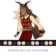 Strong Willed Capricorn Stirnband Bling Classic
