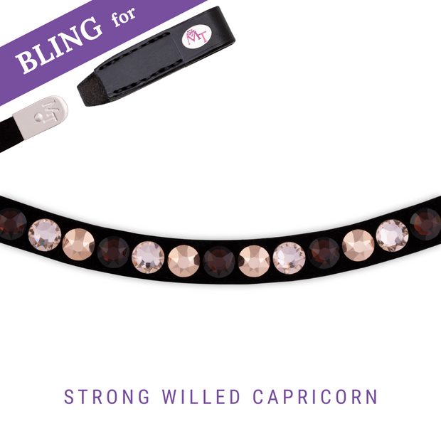 Strong Willed Capricorn Stirnband Bling Swing