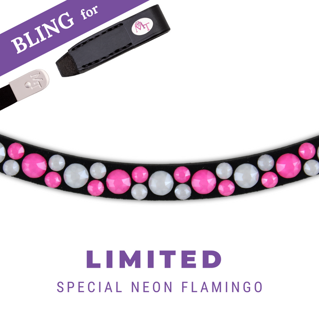 Special Neon Flamingo Stirnband Bling Swing