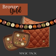 Bronze Gold Stirnband Bling Classic