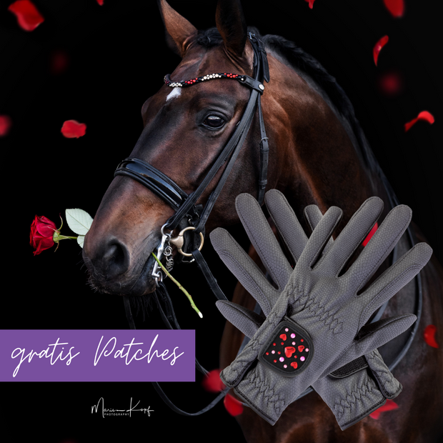 Handschuh Paket grau - Herzensbrecher