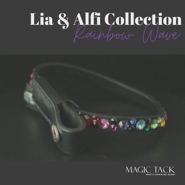 Rainbow Wave by Lia & Alfi Stirnband Bling Swing