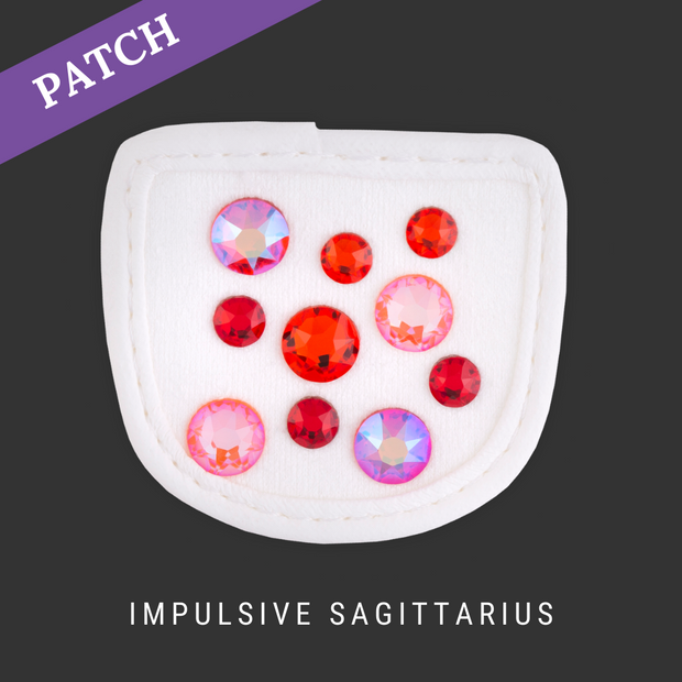 Impulsive Sagittarius Reithandschuh Patch weiß