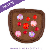 Impulsive Sagittarius Reithandschuh Patch caramel