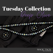 Deep Olivine Stirnband Bling Classic