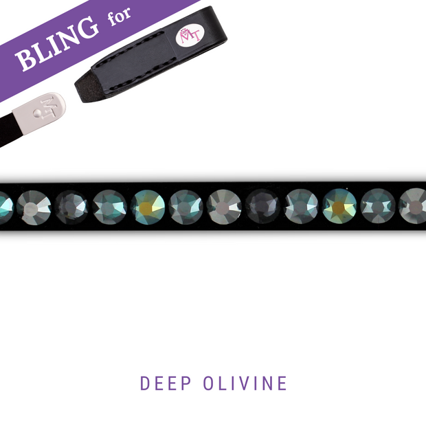 Deep Olivine Stirnband Bling Classic