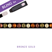 Bronze Gold Stirnband Bling Classic