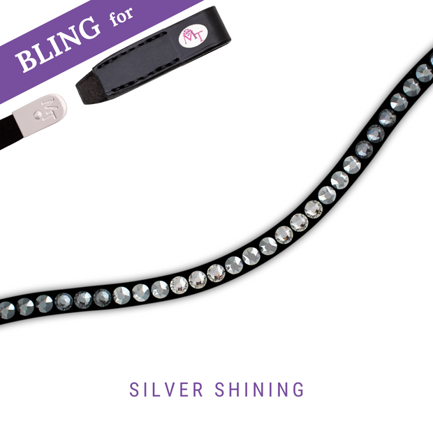 Silver Shining Stirnband Bling Swing