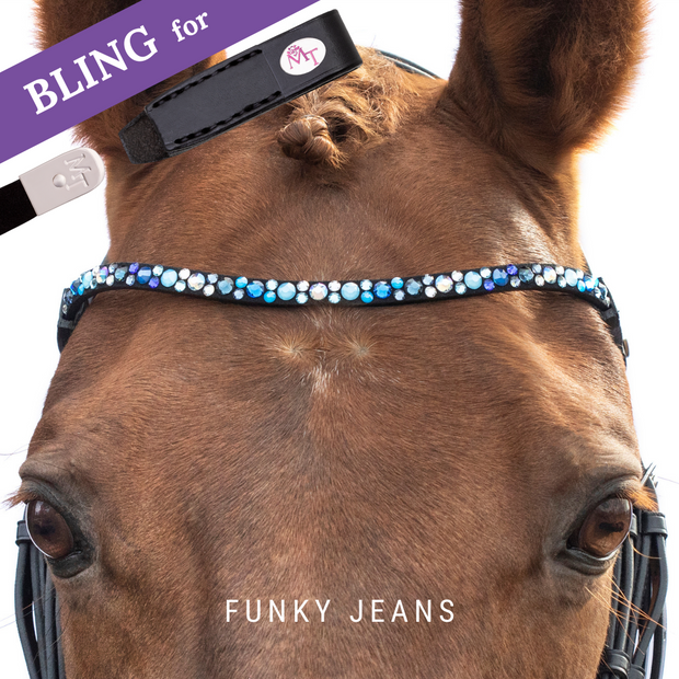 Funky Jeans Stirnband Bling Swing