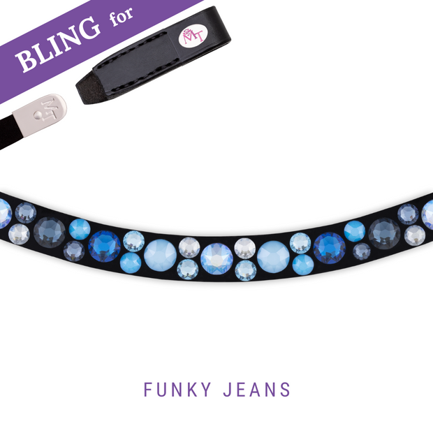 Funky Jeans Stirnband Bling Swing