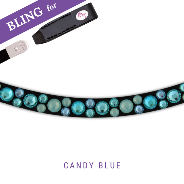 Candy Blue Stirnband Bling Swing