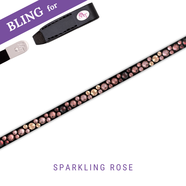 Sparkling Rose Stirnband Bling Classic