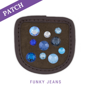 Funky Jeans Reithandschuh Patch braun