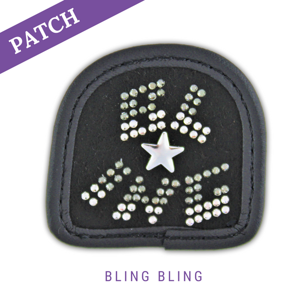 Bling Bling Reithandschuh Patches