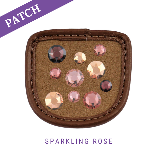 Sparkling Rose Reithandschuh Patches