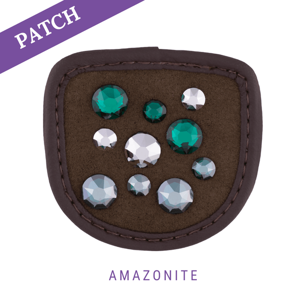 Amazonite Reithandschuh Patch braun