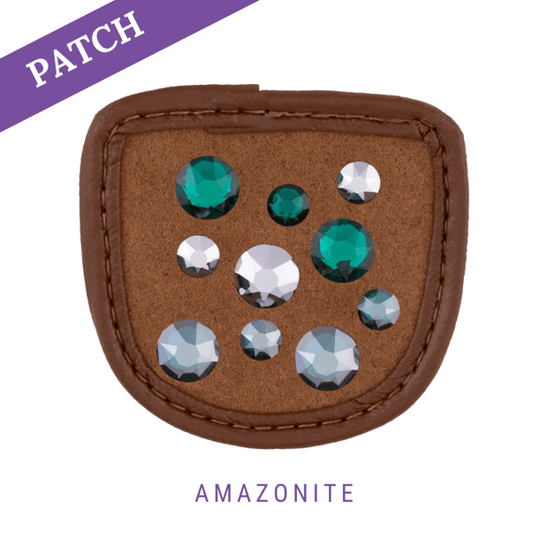 Amazonite Reithandschuh Patch caramel