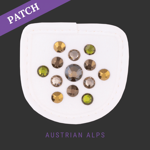 Austrian Alps Reithandschuh Patch weiß