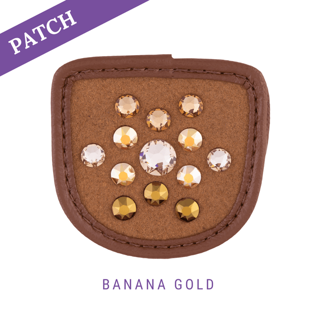 Banana Gold Reithandschuh Patch caramel