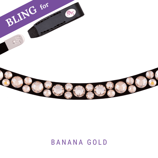 Banana Gold Stirnband Bling Swing