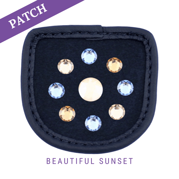 Beautiful Sunset by Dreamcatcher Reithandschuh Patch blau