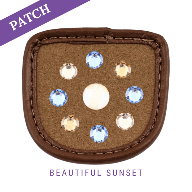 Beautiful Sunset by Dreamcatcher Reithandschuh Patch caramel