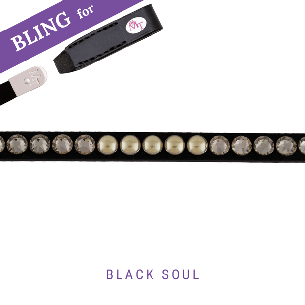 Black Soul Stirnband Bling Classic